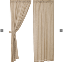 Load image into Gallery viewer, Sawyer Mill Charcoal Ticking Stripe Panel Set of 2 84x40
