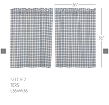 Load image into Gallery viewer, Sawyer Mill Blue Plaid Tier Set of 2 L36xW36
