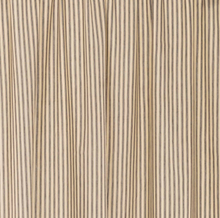 Load image into Gallery viewer, Sawyer Mill Charcoal Ticking Stripe Short Panel Set of 2 63x36
