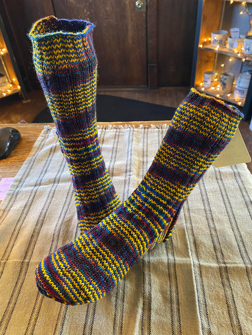 Hand knitted Wool Socks Warm Winter socks size 7
