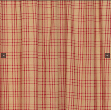 Load image into Gallery viewer, Sawyer Mill Red Plaid Short Panel Set of 2 63x36
