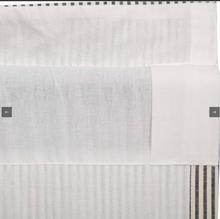 Load image into Gallery viewer, Hatteras Seersucker Blue Ticking Stripe Swag Set of 2 36x36x16
