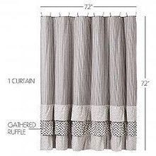 Load image into Gallery viewer, Florette Ruffled Shower Curtain 72x72
