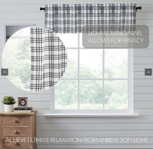 Load image into Gallery viewer, Sawyer Mill Black Plaid Valance 16x72
