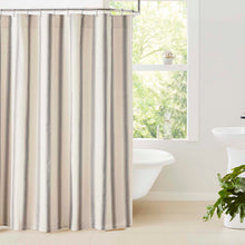 Load image into Gallery viewer, Grace Grain Sack Stripe Shower Curtain 72x72
