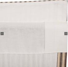 Load image into Gallery viewer, Sawyer Mill Charcoal Ticking Stripe Prairie Short Panel Set of 2 63x36x18
