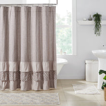 Load image into Gallery viewer, Florette Ruffled Shower Curtain 72x72
