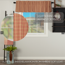 Load image into Gallery viewer, Sawyer Mill Red Plaid Valance 16x72
