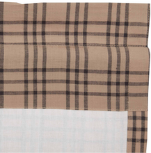 Load image into Gallery viewer, Sawyer Mill Charcoal Plaid Swag Set of 2 36x36x16
