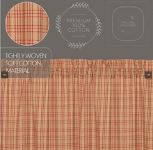 Load image into Gallery viewer, Sawyer Mill Red Plaid Short Panel Set of 2 63x36
