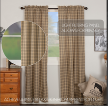 Load image into Gallery viewer, Sawyer Mill Charcoal Plaid Panel Set of 2 84x40

