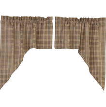 Load image into Gallery viewer, Sawyer Mill Charcoal Plaid Swag Set of 2 36x36x16
