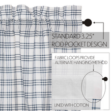 Load image into Gallery viewer, Sawyer Mill Blue Plaid Panel Set of 2 84x40
