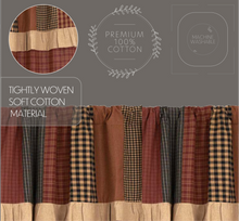 Load image into Gallery viewer, Maisie Panel with Attached Patch Valance Set of 2 84x40
