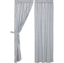 Load image into Gallery viewer, Sawyer Mill Blue Plaid Panel Set of 2 84x40
