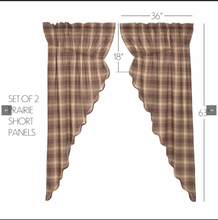 Load image into Gallery viewer, Dawson Star Scalloped Prairie Short Panel Set of 2 63x36x18
