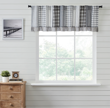 Load image into Gallery viewer, Sawyer Mill Black Patchwork Valance 19x72
