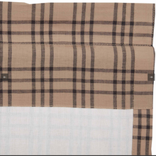 Load image into Gallery viewer, Sawyer Mill Charcoal Plaid Swag Set of 2 36x36x16k
