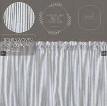 Load image into Gallery viewer, Sawyer Mill Blue Ticking Stripe Prairie Long Panel Set of 2 84x36x18
