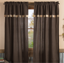 Load image into Gallery viewer, Kettle Grove Short Panel with Attached Valance Block Border Set of 2 63x36f
