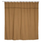 Load image into Gallery viewer, Burlap Natural Shower Curtain
