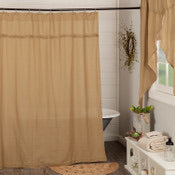 Load image into Gallery viewer, Burlap Natural Shower Curtain
